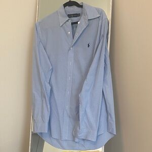 Polo by Ralph Lauren Men's Light Blue Dress Shirt